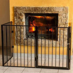 Simpa 4 Panel Safety Gate Nursery Guard Fire Guard 76Cm (H) X 240Cm (W) - thumbnail 2