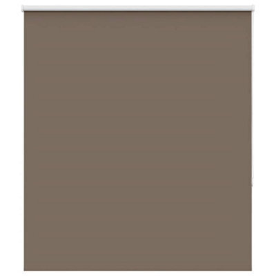 Berkfield Durable Roller Blind Blackout Coffee 135X150 Cm Fabric Width 131.6 Cm Polyester