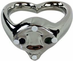 Garden Greatness Silver Double Heart Tealight H - thumbnail 4