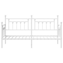 Berkfield Daybed Frame White 75X190 Cm Steel - thumbnail 6