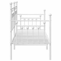 Berkfield Daybed Frame White 75X190 Cm Steel - thumbnail 7