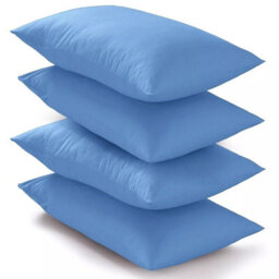 Ameha Bedding Pillowcase-Plain Dyed Light Blue Breathable Envelope Durable Pillow Cover 2 Pair (50 X 75 Cm) Pillow Covers - thumbnail 3