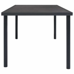 Walplus Outdoor Dining Table Anthracite 190X90X74 Cm Steel - thumbnail 3