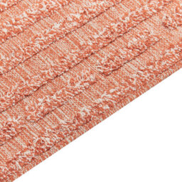 Wyld And Coco Hand-Tufted Orange Cotton Rug 140 X 200 Cm - Low Pile Boho Modern Area Rug - thumbnail 5