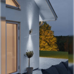 Long Life Lamps Company Outdoor Up Down Wall Light Dusk Till Dawn Sensor Stainless Steel Finish Zlc0203Dtd - thumbnail 8