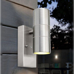 Long Life Lamps Company Outdoor Up Down Wall Light Dusk Till Dawn Sensor Stainless Steel Finish Zlc0203Dtd - thumbnail 6