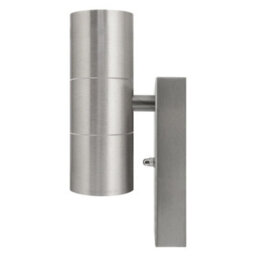 Long Life Lamps Company Outdoor Up Down Wall Light Dusk Till Dawn Sensor Stainless Steel Finish Zlc0203Dtd - thumbnail 3