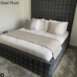 Stratus Interiors Hampshire Tall Cubed Design Bed Frame Large Cubed Sides-Doorstep Delivery Only No Assembly-Super King-Gas Lift Ottoman Storage - thumbnail 3
