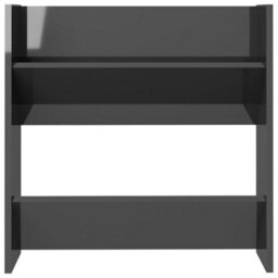 Walplus Wall Shoe Cabinets 4 Pcs High Gloss Grey 60X18X60 Cm Engineered Wood - thumbnail 6
