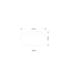 Luminosa Lighting Luminosa Vranos Outdoor Flush Silver Metallic Ip44 Opal Glass Shade 3X E27 - thumbnail 3