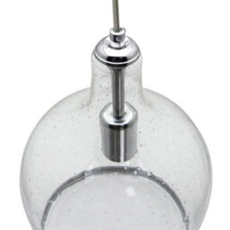Long Life Lamps Company Modern Clear Transparent Glass Ceiling Pendant Shade Bell Bubble Effect H3022 - thumbnail 5
