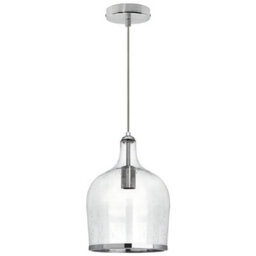 Long Life Lamps Company Modern Clear Transparent Glass Ceiling Pendant Shade Bell Bubble Effect H3022 - thumbnail 4