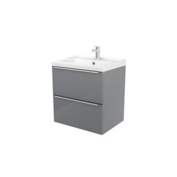 GoodHome Imandra Grey Freestanding Vanity Unit & Basin Set - Includes Lana Basin (W)604mm - thumbnail 1