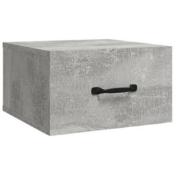 Berkfield Wall-Mounted Bedside Cabinet Concrete Grey 35X35X20 Cm - thumbnail 2