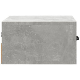 Berkfield Wall-Mounted Bedside Cabinet Concrete Grey 35X35X20 Cm - thumbnail 7