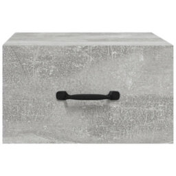 Berkfield Wall-Mounted Bedside Cabinet Concrete Grey 35X35X20 Cm - thumbnail 5