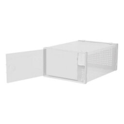 12Pk Clear Plastic Stackable Shoe Storage Boxes Rack - thumbnail 1