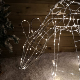 Samuel Alexander 63Cm Outdoor Twinkling Led Grazing Reindeer Christmas Decoration In Warm White - thumbnail 4