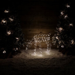 Samuel Alexander 63Cm Outdoor Twinkling Led Grazing Reindeer Christmas Decoration In Warm White - thumbnail 2