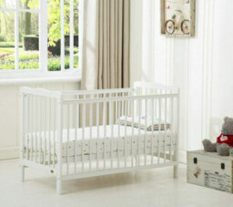 Mcc Direct Brooklyn Baby Cot Crib White With Mattress - thumbnail 4