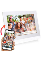 Grouptronics Gallery-10 White Wifi Digital Photo Frame - 10 Inch Display For Effortless Photo Sharing - thumbnail 1