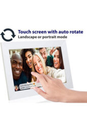 Grouptronics Gallery-10 White Wifi Digital Photo Frame - 10 Inch Display For Effortless Photo Sharing - thumbnail 2