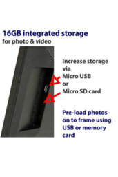 Grouptronics Gallery-10 White Wifi Digital Photo Frame - 10 Inch Display For Effortless Photo Sharing - thumbnail 4