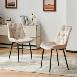 Sonara Dark Walnut 4-Seater Round Dining Table 100 Cm With 4 Velvet Chairs - thumbnail 5