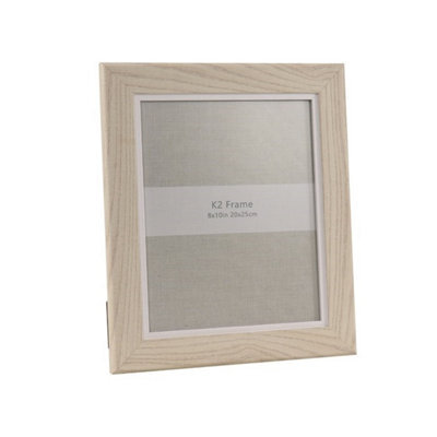 Straits White Wood Grain Photo Frame - 8X10