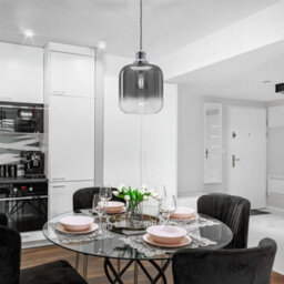 Long Life Lamps Company Modern Vintage Glass Grey Pendant Light M0202 - thumbnail 8