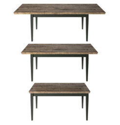 Arte Evora 92 Extendable Dining Table W1600-2400mm H790mm D900mm - Green & Oak Lefkas, Versatile Seating - thumbnail 4
