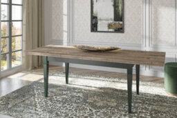 Arte Evora 92 Extendable Dining Table W1600-2400mm H790mm D900mm - Green & Oak Lefkas, Versatile Seating - thumbnail 6