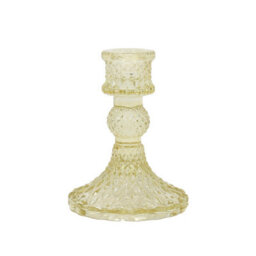 Glass Candle Holder Gold Table Centerpiece Champagne Victorian Style Home Decor