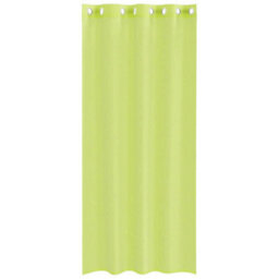 Berkfield Voile Curtains With Grommets 2 Pcs Apple Green 140X245 Cm - thumbnail 4