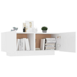 Berkfield Tv Cabinet White 100X35X40 Cm Engineered Wood - thumbnail 3