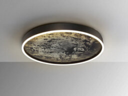 Luminosa Lighting Luminosa Stone 60Cm Integrated Led Semi Flush Ceiling Light Black 3000-6000K - Uk Stock - thumbnail 3