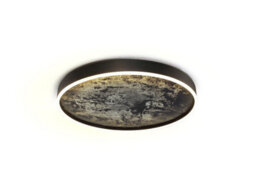 Luminosa Lighting Luminosa Stone 60Cm Integrated Led Semi Flush Ceiling Light Black 3000-6000K - Uk Stock - thumbnail 4