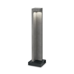 Ideal Lux Luminosa Titano Integrated Led Outdoor Bollard Lamp 1 Light Granite 3000K Ip55
