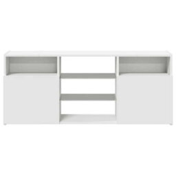 Berkfield Modern Tv Cabinet With Led Lights White 120X30X50 Cm - thumbnail 7