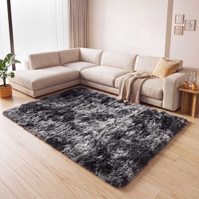 Marlow Rug Fluffy Plush Shaggy Soft Carpet For Living Room Floor Mat,grey - image 1