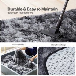 Marlow Rug Fluffy Plush Shaggy Soft Carpet For Living Room Floor Mat,grey - thumbnail 9