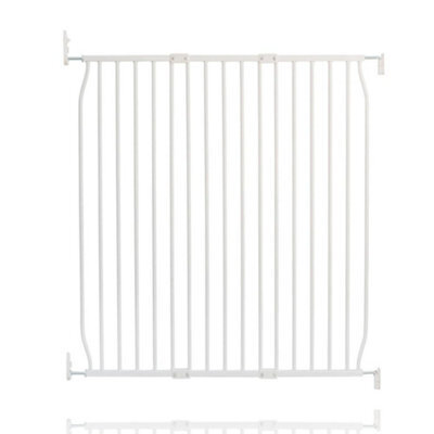 Safetots Eco Screw Fit Baby Gate, White, 100Cm - 110Cm, Stair Gate For Toddler And Baby, Screw Fit Safety Barrier - image 1