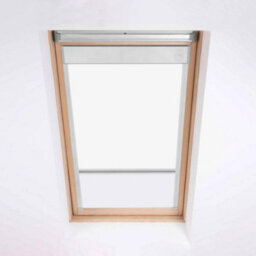 Classic Roof Blind  Window Code (66/98) White For Fakro/optilite Roof Windows, Blackout Blind