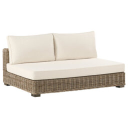 Beliani Garden Lounge Set With Table 4 Seater Varallo Left Hand Modular Rattan Grey - thumbnail 9