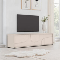 FurniComp LTD Furnicomp Vienna 210Cm 4 Door Large Cashmere Tv Unit - thumbnail 6