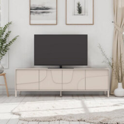 FurniComp LTD Furnicomp Vienna 210Cm 4 Door Large Cashmere Tv Unit - thumbnail 2