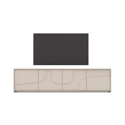 FurniComp LTD Furnicomp Vienna 210Cm 4 Door Large Cashmere Tv Unit - thumbnail 9