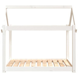 Berkfield Dog Bed White 101X70X90 Cm Solid Wood Pine - thumbnail 5