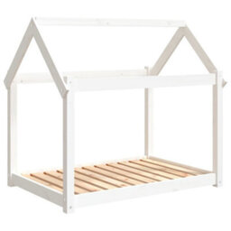 Berkfield Dog Bed White 101X70X90 Cm Solid Wood Pine - thumbnail 2