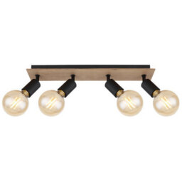 Luminosa Lighting Luminosa Martha 49Cm Ceiling Spotlight Bar Black 4X E27 - thumbnail 3
